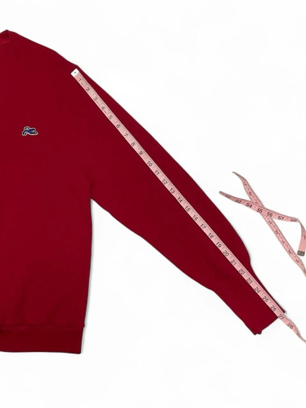 Vintage 70s-80s Garan Men’s Red Retro Knit Izod Lacoste Cardigan USA L Preppy
